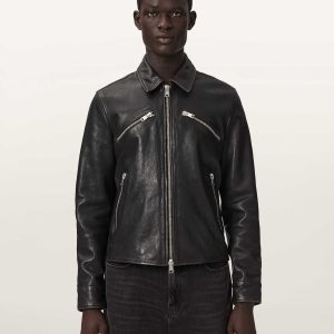 Verdi Fitted Leather Jacket