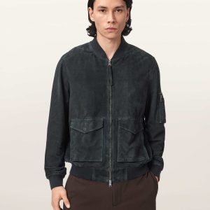 Rokko Relaxed Suede Bomber Jacket