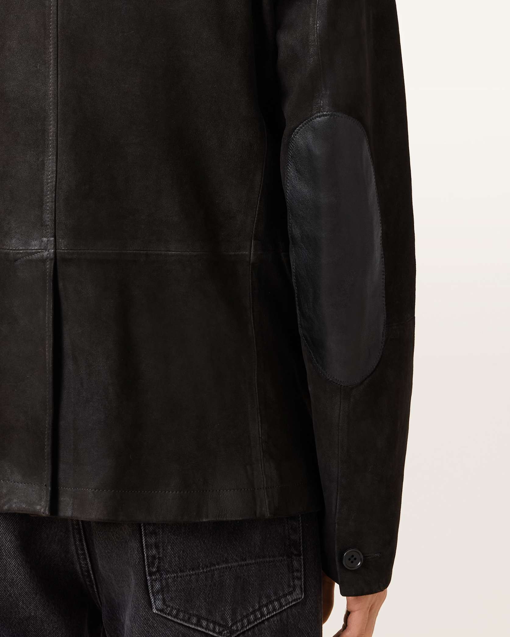 Survey Double Layered Waxed Suede Blazer - Image 9
