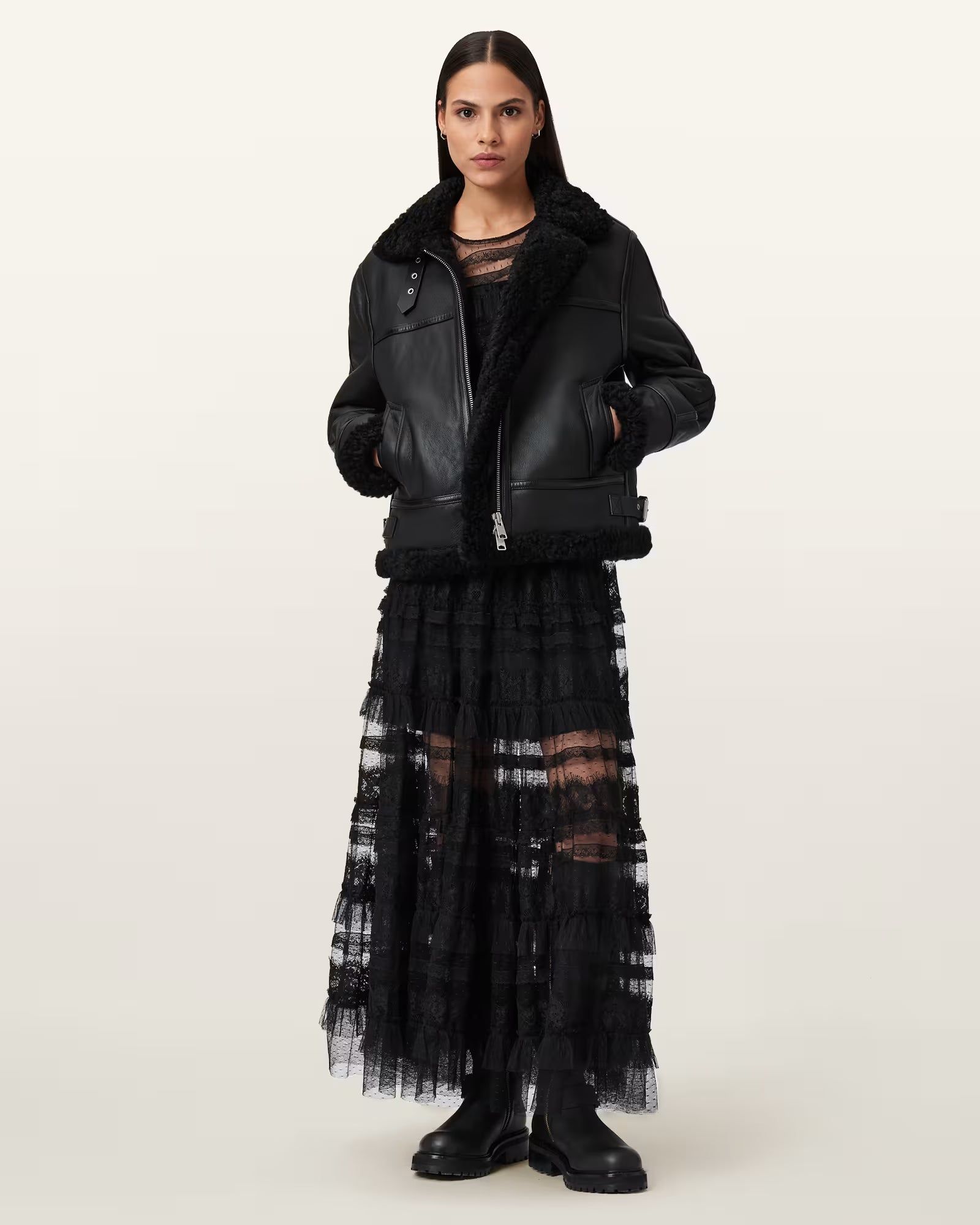 Lorel Shearling Flying Jacket - Image 5