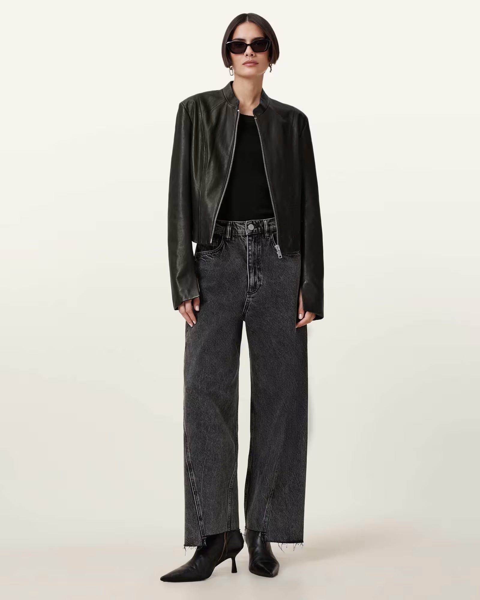 Sadler Slim Fit Leather Jacket - Image 5