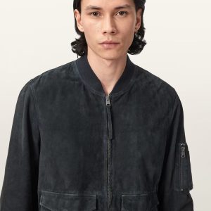 Rokko Relaxed Suede Bomber Jacket