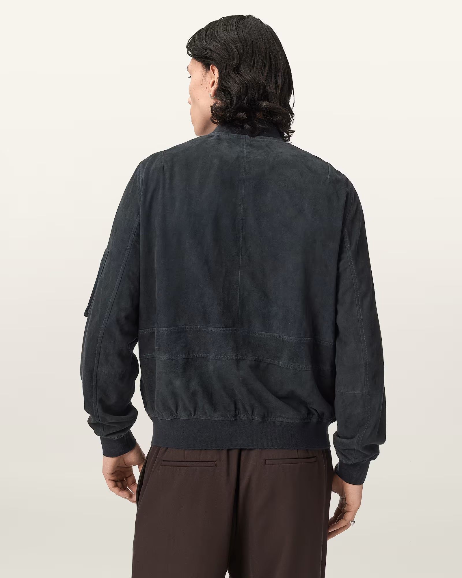 Rokko Relaxed Suede Bomber Jacket - Image 3