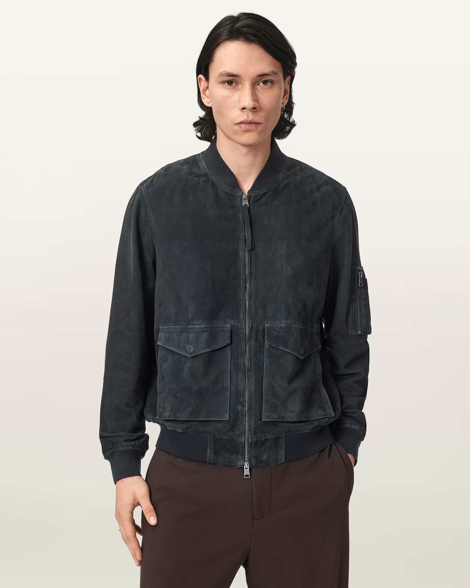 Rokko Relaxed Suede Bomber Jacket - Image 7