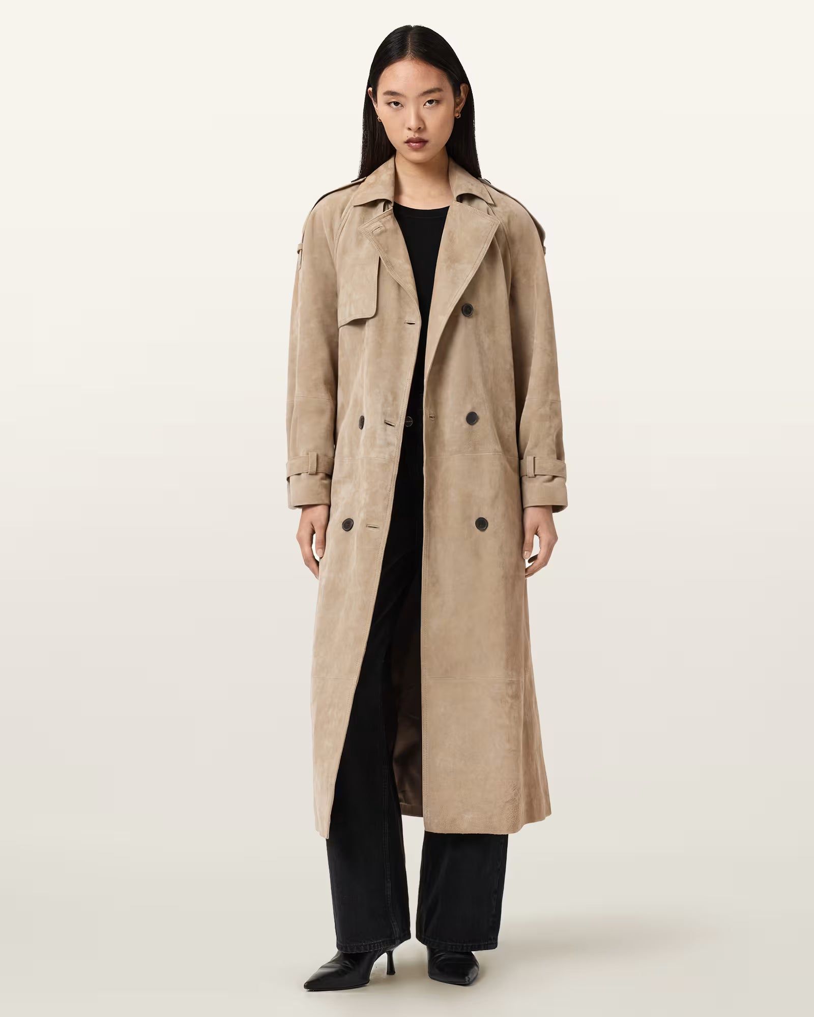 Reed Suede Trench Coat