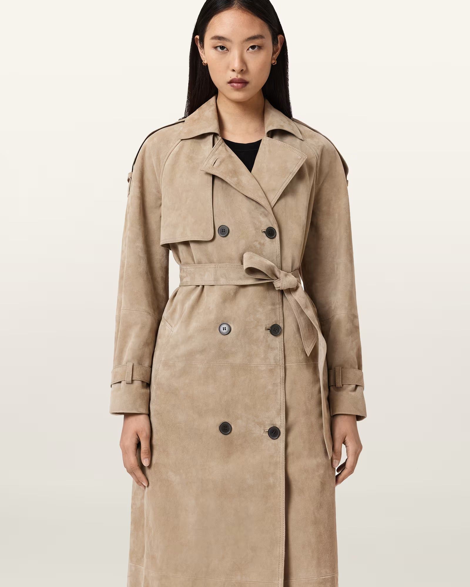 Reed Suede Trench Coat - Image 2