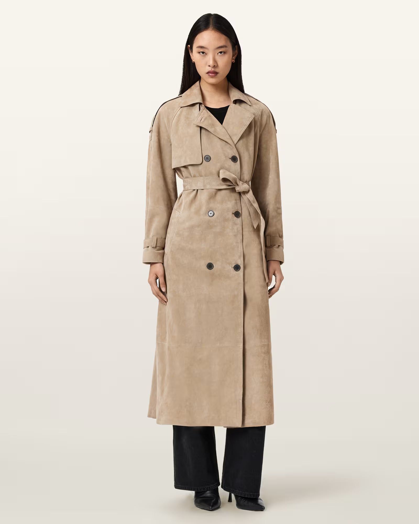 Reed Suede Trench Coat - Image 3