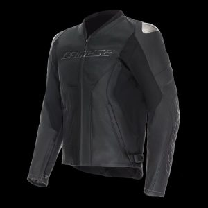 Dainese Super Speed 4 Perforated Leather Motorcycle Jacket – Black-Matt / Charcoal