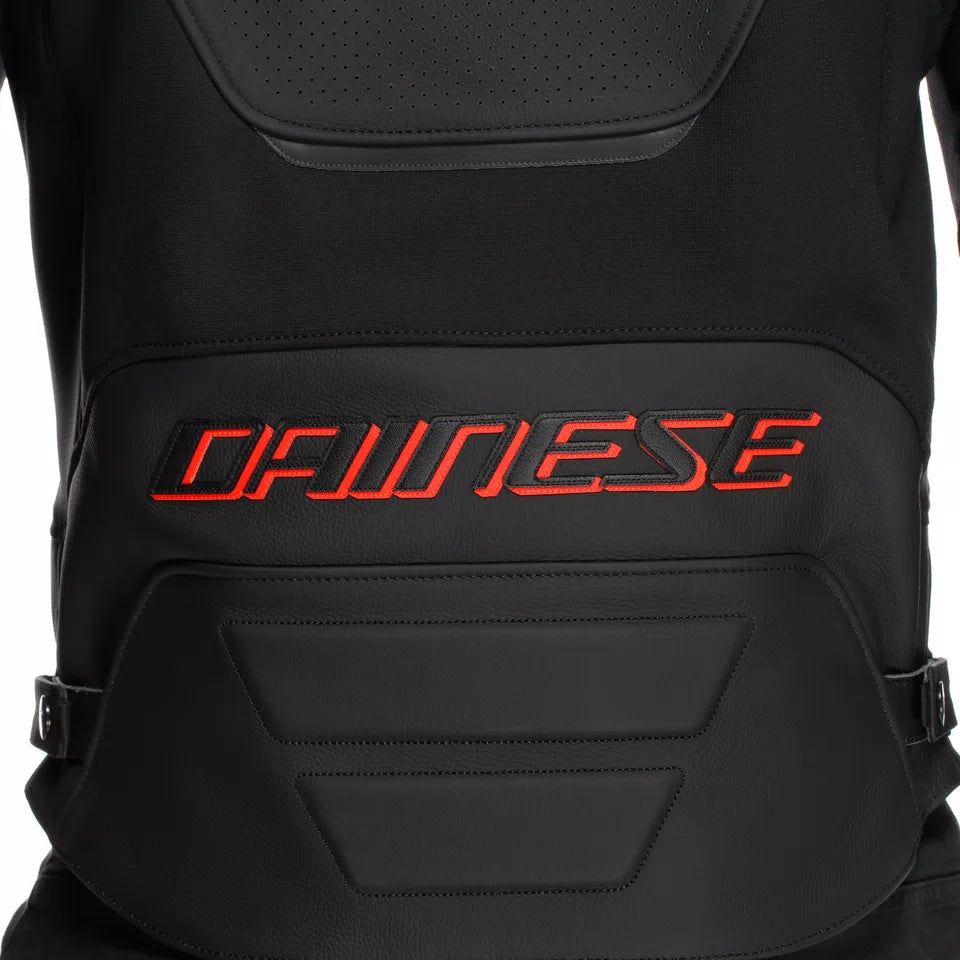 Dainese Super Speed 4 Perforated Leather Motorcycle Jacket – Black & Fluo Red - Image 5