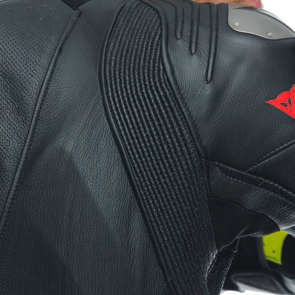 Мужской цельный Airbag кожаный мотокомбинезон – красный белый чёрный Track Suit - Image 6